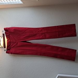 EXPRESS DESIGN STUDIO RED Satin Skinny Leg Pant NWT
